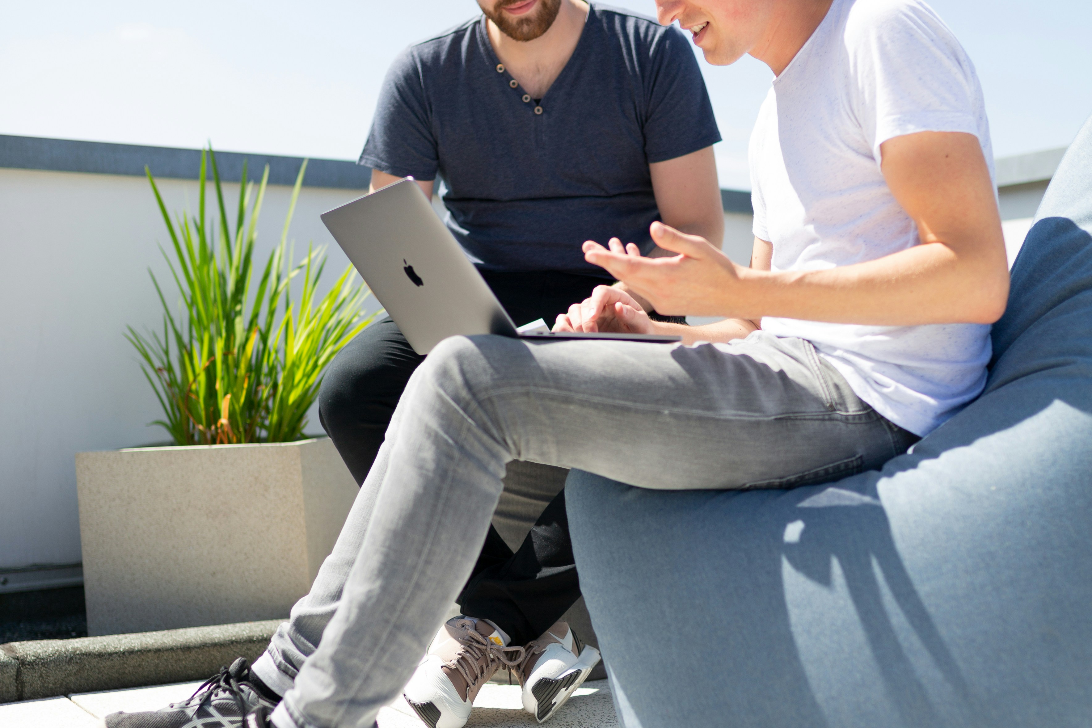 man showing reports from vc portfolio management tools