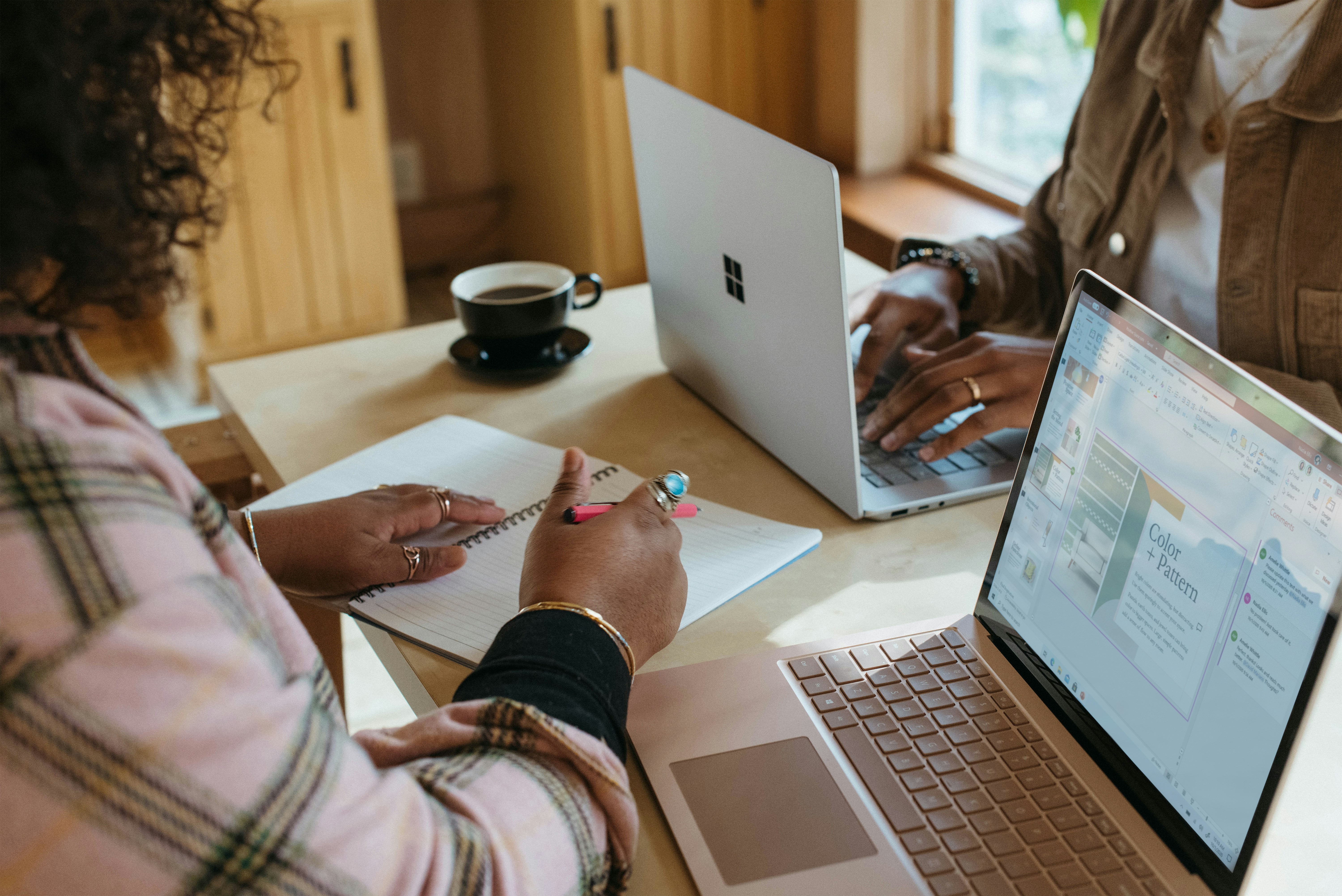 woman organizing venture capital reporting